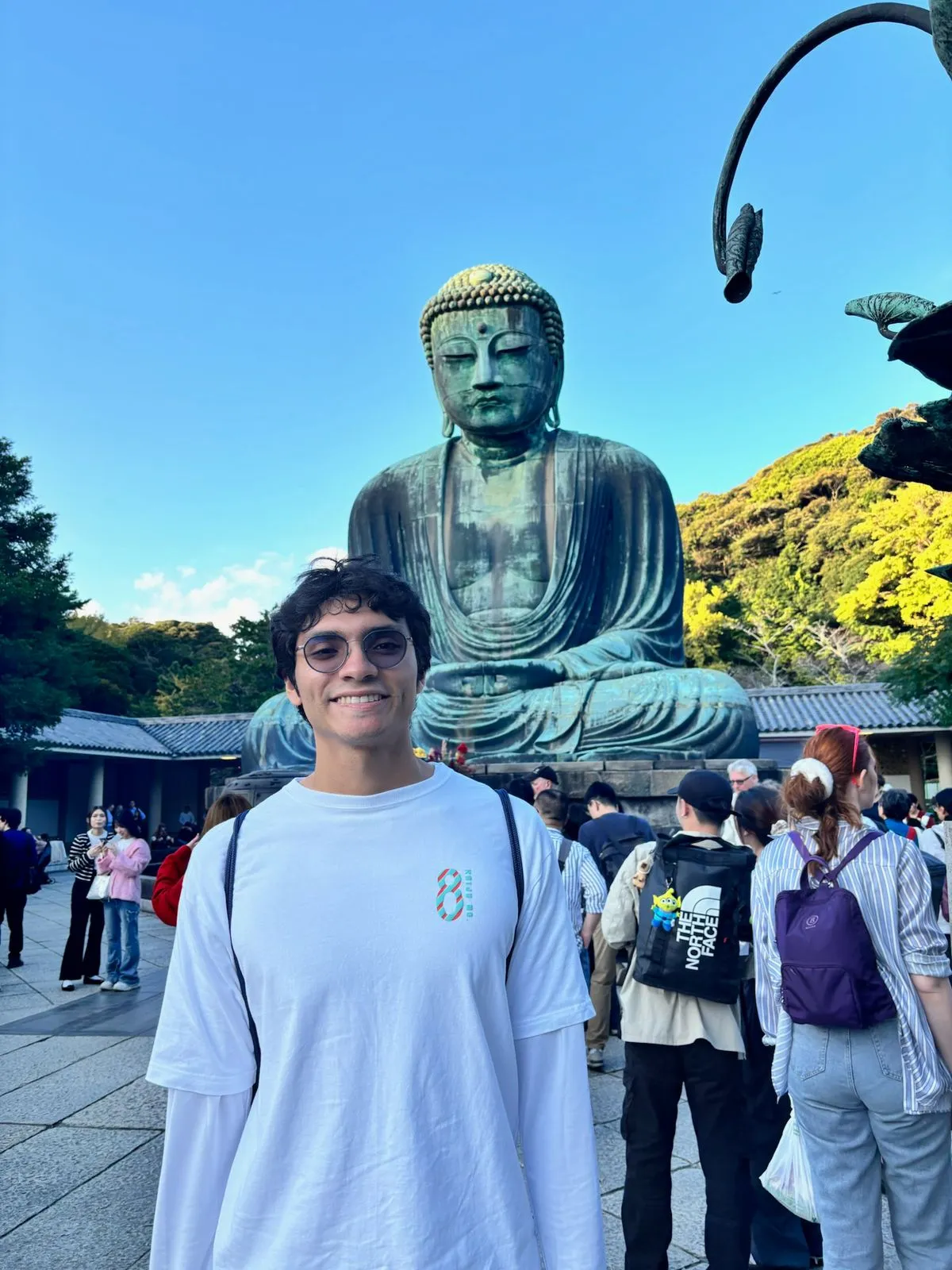 Myself and the kamakura buddha statue in the background